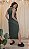 Vestido Malha Canelada Alças Midi Verde - Imagem 4