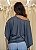 Blusa Morcego Ombro Vazado Grafite - Imagem 3