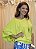 Blusa Morcego Ombro Vazado Lime - Imagem 2