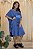 Vestido Malha Amplo Azul Peixes - Imagem 4