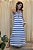 Vestido Malha Camisetão Listra Azul - Imagem 2