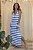 Vestido Malha Camisetão Listra Azul - Imagem 1