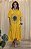 Vestido Trapézio Amarelo Girassol Sandra - Imagem 4