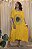 Vestido Trapézio Amarelo Girassol Sandra - Imagem 1
