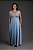 Vestido Malha Longo Alças Ajustáveis Azul - Imagem 2