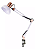 Luminária Articulável Pixar Garra Cromada Rose 80cm - Imagem 1