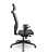 Cadeira Plaxmetal Brizza Presidente Com Apoio de Cabeça Tela Cinza Base Nylon Piramidal Slider Assento Vinil - Imagem 2
