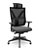 Cadeira Darix X+ Presidente Plaxmetal Base Nylon Slider Tela Preta Assento Vinil - Imagem 1