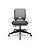 Cadeira Plaxmetal Beezi Encosto Cinza Base Nylon Piramidal Relax Assento Vinil - Imagem 4
