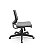 Cadeira Plaxmetal Beezi Encosto Cinza Base Nylon Piramidal Relax Assento Vinil - Imagem 2