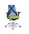 Cadeira Plaxmetal Bix X+ Base Cromada Autocompensador Tela Azul Assento Poliéster - Imagem 14