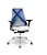 Cadeira Plaxmetal Bix X+ Base Cromada Autocompensador Tela Azul Assento Poliéster - Imagem 16