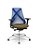 Cadeira Plaxmetal Bix X+ Base Cromada Autocompensador Tela Azul Assento Poliéster - Imagem 17