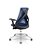 Cadeira Plaxmetal Bix X+ Base Cromada Autocompensador Tela Azul Assento Poliéster - Imagem 3
