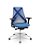 Cadeira Plaxmetal Bix X+ Base Cromada Autocompensador Tela Azul Assento Poliéster - Imagem 18