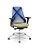 Cadeira Plaxmetal Bix X+ Base Cromada Autocompensador Tela Azul Assento Poliéster - Imagem 19