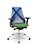 Cadeira Plaxmetal Bix X+ Base Cromada Autocompensador Tela Azul Assento Poliéster - Imagem 10