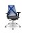 Cadeira Plaxmetal Bix X+ Base Cromada Autocompensador Tela Azul Assento Poliéster - Imagem 11