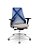 Cadeira Plaxmetal Bix X+ Base Cromada Autocompensador Tela Azul Assento Poliéster - Imagem 13