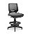 Cadeira Caixa Alta Beezi Plaxmetal Base Nylon Com Sapatas Encosto Preto Assento Vinil - Imagem 1