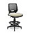 Cadeira Caixa Alta Beezi Plaxmetal Base Nylon Com Sapatas Encosto Preto Assento Vinil - Imagem 5