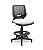 Cadeira Caixa Alta Beezi Plaxmetal Base Nylon Com Sapatas Encosto Preto Assento Vinil - Imagem 14
