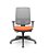 Cadeira Presidente Brizza Plaxmetal Tela Cinza Base Nylon Slider Assento Crepe Poliéster - Imagem 8