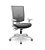 Cadeira Plaxmetal Flash Presidente Tela Cinza Base Italia Cinza Back System Braços Reguláveis Cinza Assento Vinil - Imagem 4