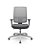 Cadeira Brizza Presidente Tela Cinza Base Aluminio Back System Assento Concept - Imagem 1