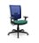 Cadeira Plaxmetal Flash Presidente Base Standard Back System Tela Azul Assento Poliéster - Imagem 8