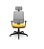 Cadeira Presidente Brizza Plaxmetal Tela Cinza Base Standard Back System Assento Poliéster - Imagem 11