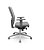 Cadeira Plaxmetal Brizza Presidente Grafite Tela Cinza Base Aluminio Slider Braços 3D Assento Vinil - Imagem 2