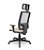 Cadeira Presidente Brizza Plaxmetal Tela Branca Base Standard Back System Assento Poliéster - Imagem 3