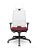 Cadeira Presidente Brizza Tela Branca Base Nylon Slider Assento Poliéster - Imagem 6