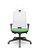 Cadeira Presidente Brizza Tela Branca Base Nylon Slider Assento Poliéster - Imagem 10