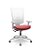 Cadeira Plaxmetal Flash Presidente Tela Branca Base Italia Cinza Back System Braços Reguláveis Cinza Assento Vinil - Imagem 9