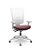 Cadeira Plaxmetal Flash Presidente Tela Branca Base Italia Cinza Back System Braços Reguláveis Cinza Assento Vinil - Imagem 10