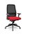 Cadeira Presidente Titan Plaxmetal Tela Preta Base Nylon Slider Assento Poliéster - Imagem 7