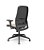 Cadeira Presidente Titan Plaxmetal Tela Preta Base Nylon Slider Assento Poliéster - Imagem 3