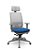 Cadeira Presidente Brizza Grafite Plaxmetal Base Nylon Cinza Tela Cinza Slider Poliéster Braços 3D - Imagem 5