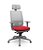Cadeira Presidente Brizza Grafite Plaxmetal Base Nylon Cinza Tela Cinza Slider Poliéster Braços 3D - Imagem 7