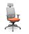 Cadeira Presidente Brizza Grafite Plaxmetal Base Nylon Cinza Tela Cinza Slider Poliéster Braços 3D - Imagem 8