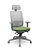 Cadeira Presidente Brizza Grafite Plaxmetal Base Nylon Cinza Tela Cinza Slider Poliéster Braços 3D - Imagem 10