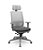 Cadeira Presidente Brizza Grafite Plaxmetal Base Nylon Cinza Tela Cinza Slider Poliéster Braços 3D - Imagem 11
