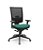 Cadeira Flash Presidente Plaxmetal Tela Preta Base Italia Slider Poliéster - Imagem 8