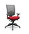 Cadeira Flash Presidente Plaxmetal Tela Cinza Base Italia Slider Poliéster - Imagem 6