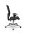 Cadeira Brizza Presidente Tela Preta Base Aluminio Back System Assento Crepe Poliéster - Imagem 2