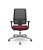 Cadeira Brizza Presidente Tela Preta Base Aluminio Back System Assento Crepe Poliéster - Imagem 5