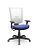Cadeira Plaxmetal Flash Presidente Base Standard Back System Tela Branca Assento Vinil - Imagem 8