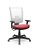 Cadeira Plaxmetal Flash Presidente Base Standard Back System Tela Branca Assento Vinil - Imagem 9